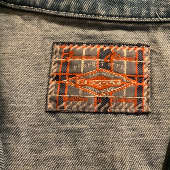 NWOT Plus Sizes ladies sleeveless zip Belted Denim Vest/ jacket Revolt - Picture 5 of 6